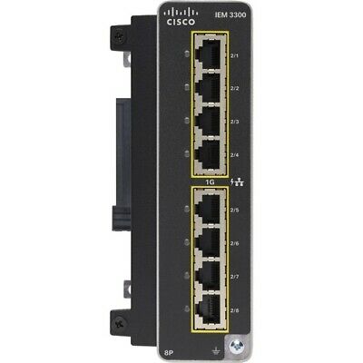 IEM - 3300 - 8P - Cisco IE3300 Rugged 8 Port GE PoE+ Expansion Module - IT YudaIEM - 3300 - 8P