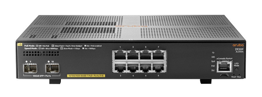 JL258A - Aruba 2930F 8G PoE+ 2SFP+ Switch - IT YudaJL258A
