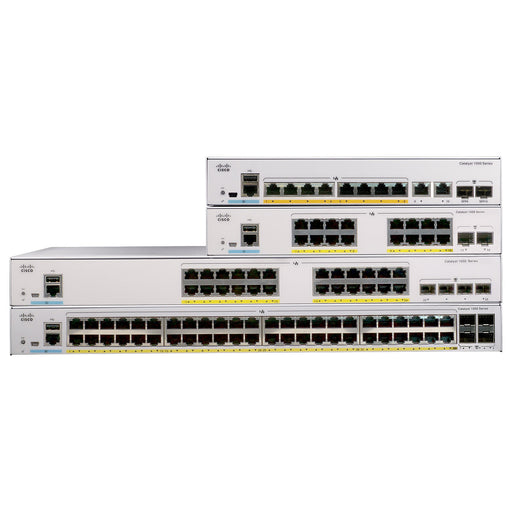 C1000-24P-4G-L - Cisco Catalyst 1000 Series 24PT 195W PoE 4x1G Switch